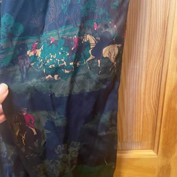 traditional trading co. Vintage womens Pleated Equestrian Print Pants Size 2 - Picture 4 of 10